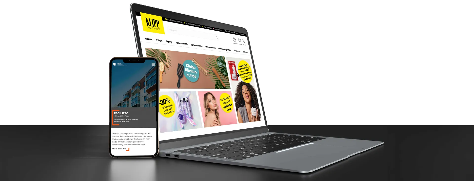 3D-Darstellung einer geöffneten Nachrichtenwebsite auf einem Laptop vor dunklem Hintergrund.