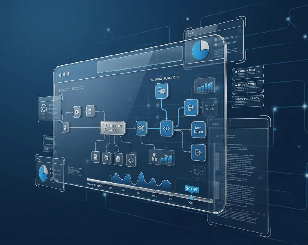 Systemarchitektur von hubspot